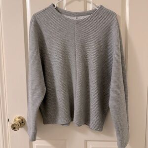 Target A New Day Gray Ribbed Sweatshirt